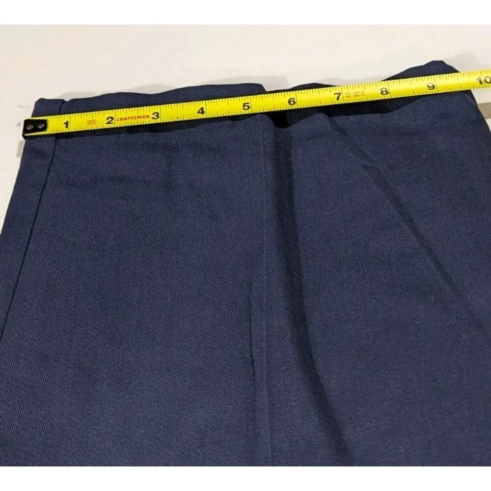 Aramark Cargo Pants Stretch Waist Mens size 48 48x30 Blue Navy Work